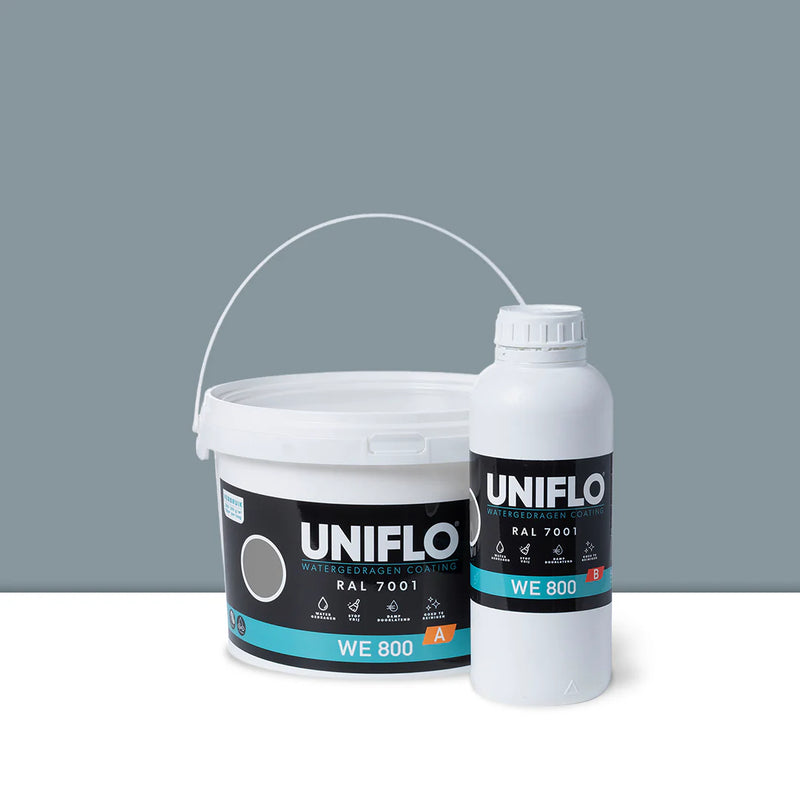 UNIFLO WE 800 Wasserbasiertes Epoxidharz | RAL 7001 | 5kg